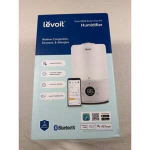 Levoit Dual 200S Smart Top-Fill Humidifier White NEW Aromatherapy Bluetooth